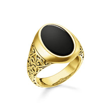 Load image into Gallery viewer, Thomas Sabo Ring Black Gold