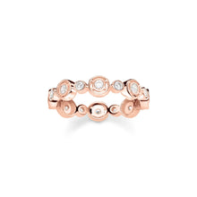 Load image into Gallery viewer, THOMAS SABO Sparkling Circles Rose Gold Circle Ring