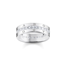 Load image into Gallery viewer, Thomas Sabo Band ring white stones pavé silver