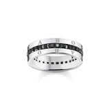 THOMAS SABO Heritage Black Wide Band Ring