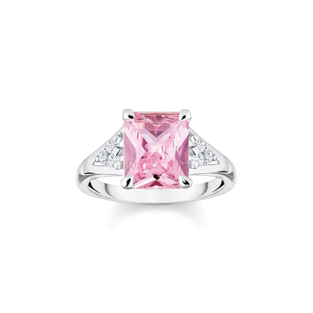 THOMAS SABO Heritage Pink Silver Cocktail Ring