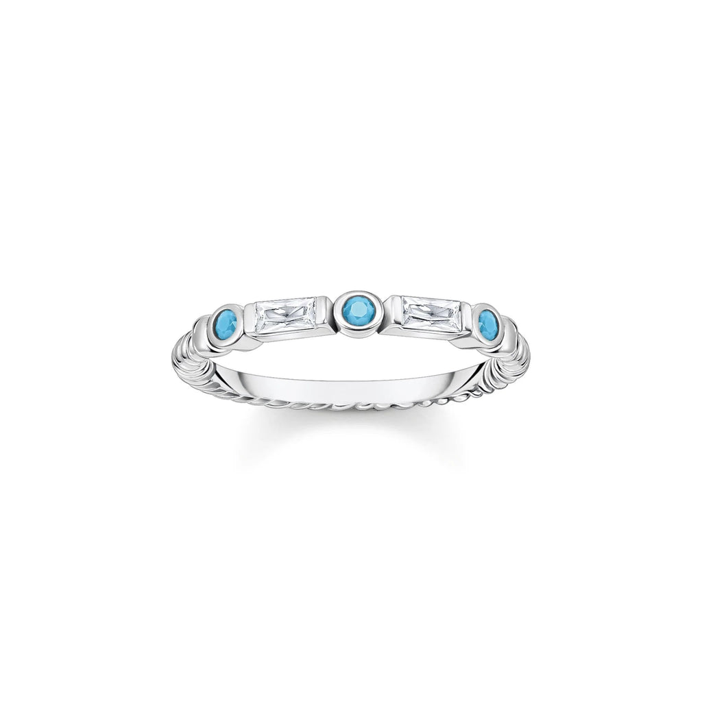 THOMAS SABO Turquoise Silver Band Ring