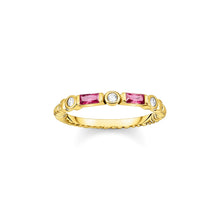 Load image into Gallery viewer, THOMAS SABO Red And Gold Band Ring