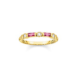 THOMAS SABO Red And Gold Band Ring