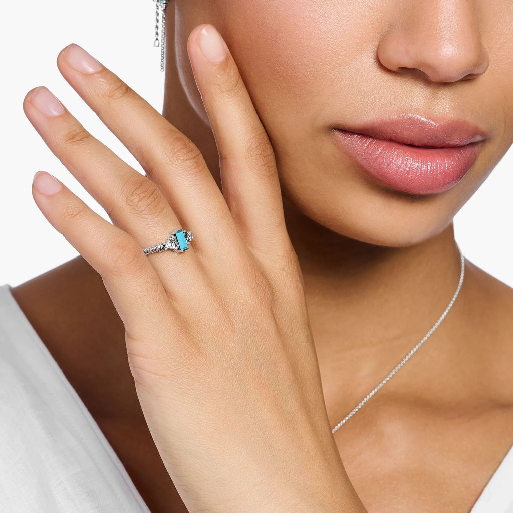 THOMAS SABO Mystic Turquoise Cocktail Ring