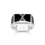 THOMAS SABO Ring Pyramid Shape Black