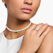 Load image into Gallery viewer, THOMAS SABO Octagon Green Stone Ring