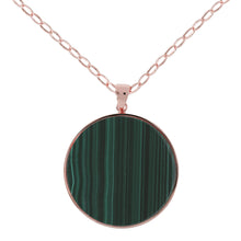 Load image into Gallery viewer, Bronzallure Malachite Big Disc Necklace