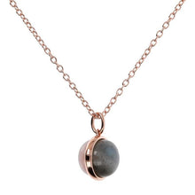 Load image into Gallery viewer, Bronzallure Cabochon Cut Genuine Gemstone Pendant Necklace