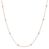 Bronzallure Mini Rolo Beaded Chain