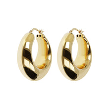 Load image into Gallery viewer, Bronzallure Golden Domed Hoop Earrings| The Jewellery Boutique