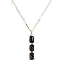 Load image into Gallery viewer, Bronzallure Variegata Black Onyx Pendant Necklace 47cm