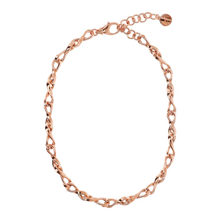 Bronzallure Purezza Twist Link Short Necklace 40+5cm