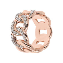 Load image into Gallery viewer, Bronzallure Altissima Cubic Zirconia Chain Link Ring