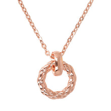 Load image into Gallery viewer, Bronzallure Purezza Circle Pendant Necklace 61cm