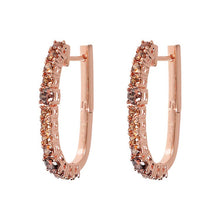 Load image into Gallery viewer, Bronzallure Miss Bronzallure Cubic Zirconia Huggie Earrings