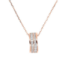 Load image into Gallery viewer, Bronzallure Altissima White Cubic Zirconia Necklace 40+5cm