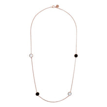 Load image into Gallery viewer, Bronzallure Alba Black Onyx/White Mop Necklace