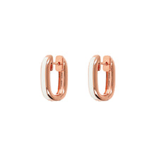 Load image into Gallery viewer, Bronzallure Miss Enamel Oval Hoop Earrings