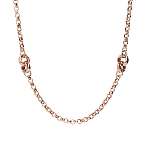 Bronzallure Purezza Long Rolo Link Necklace 91.4cm