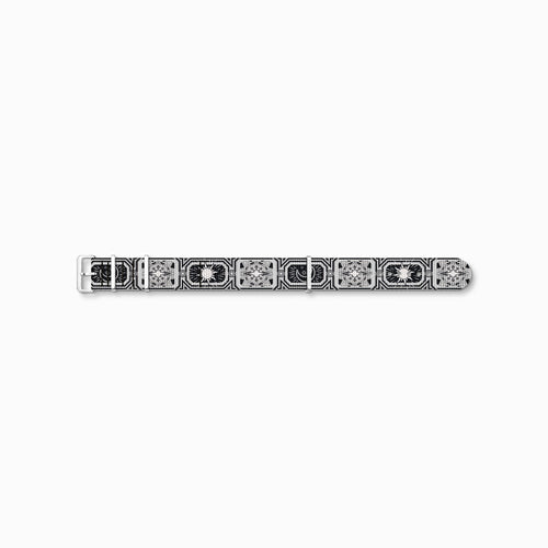 Thomas Sabo Watch Band CODE TS NATO, Black Night Sky