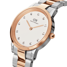 Load image into Gallery viewer, Daniel Wellington Iconic Link Lumine 32 Rose Gold &amp; Silver White Watch