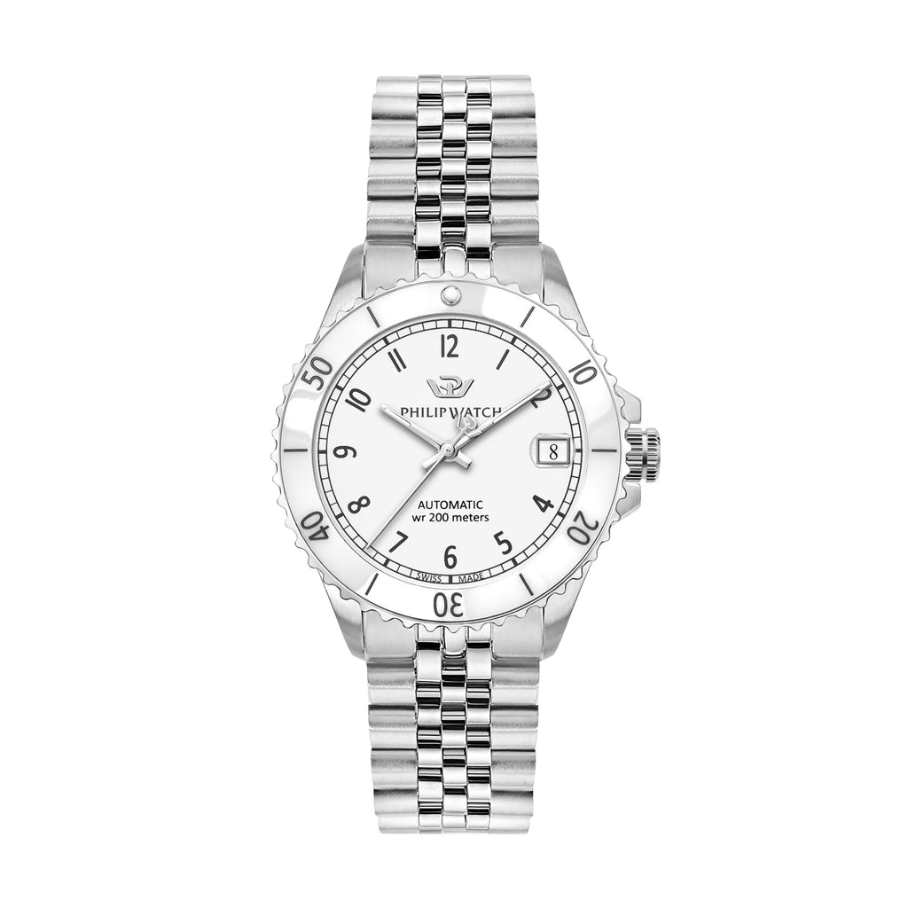 Philip Caribe Diving Silver Ladies Watch