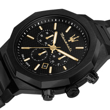 Load image into Gallery viewer, Maserati Stile Black Chronograph Watch