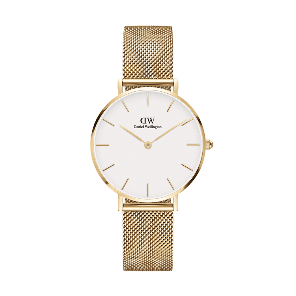 Daniel Wellington Petite 36 Evergold Gold & White Watch