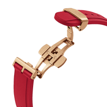 Load image into Gallery viewer, Daniel Wellington Iconic Motion Ruby 40 Rose Gold Red Watch