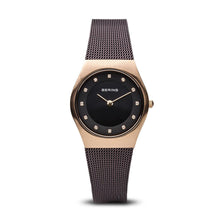 Load image into Gallery viewer, Bering Classic Brushed Gold Brown Mesh Watch