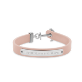 Paul Hewitt Signum Female Coordinates Silver / Nude Bracelet - M