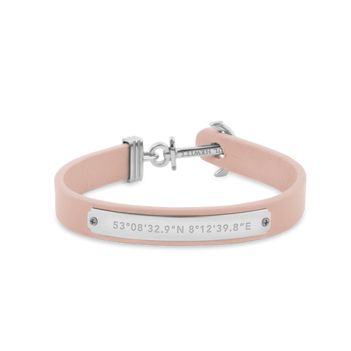 Paul Hewitt Signum Female Coordinates Silver / Nude Bracelet - S