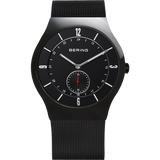 Bering Classic Brushed Black Mesh Watch