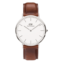 Load image into Gallery viewer, Daniel Wellington Classic 40 St Mawes Silver &amp; White Watch