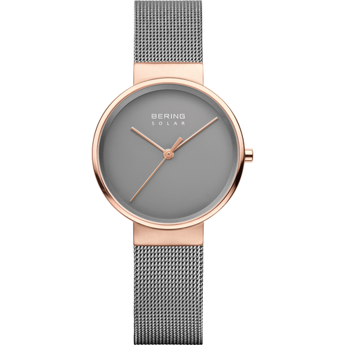 Bering Ladies Brushed Solar Grey Watch