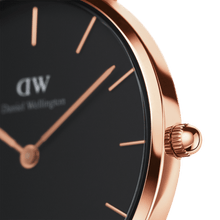 Load image into Gallery viewer, Daniel Wellington Petite 32 Melrose Rose Gold &amp; Black Watch