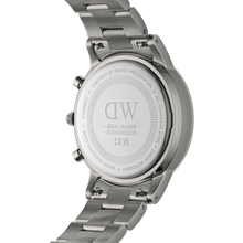 Load image into Gallery viewer, Daniel Wellington Iconic Chronograph 42 Link Anthracite-Grey Sunray Watch