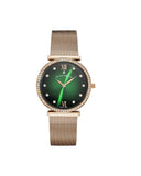 JDM Cocktail Rose Gold Green Watch
