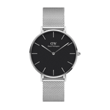 Daniel Wellington Petite 32 Silver & Black Watch