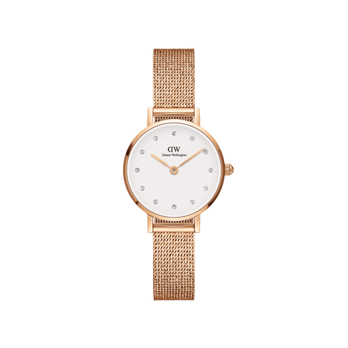 Daniel Wellington Petite 28 Pressed Melrose Lumine Rose Gold & White Watch