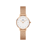 Daniel Wellington Petite 28 Pressed Melrose Lumine Rose Gold & White Watch