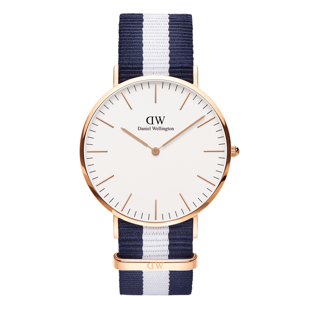 Daniel Wellington Classic 40 Glasgow Rose Gold & White Watch