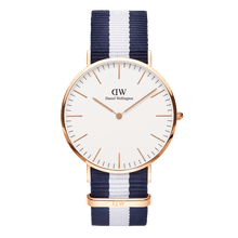 Load image into Gallery viewer, Daniel Wellington Classic 40 Glasgow Rose Gold &amp; White Watch