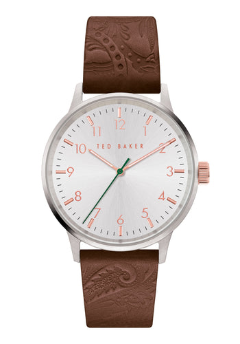 Ted Baker Cosmop Embossed Brown Watch