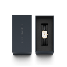 Load image into Gallery viewer, Daniel Wellington Quadro 20X26 Pressed Sheffield Gold &amp; White Watch