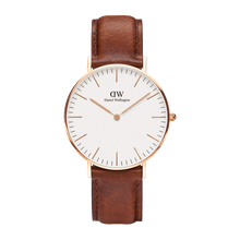 Load image into Gallery viewer, Daniel Wellington Classic 40 St Mawes Rose Gold &amp; White Watch