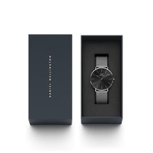 Load image into Gallery viewer, Daniel Wellington Classic 40 Sterling Silver &amp; Onyx Watch