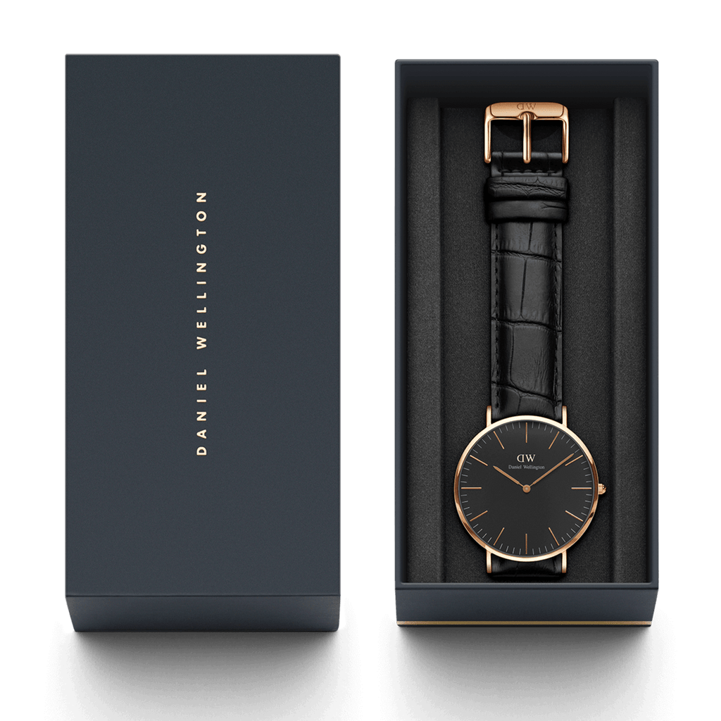 Daniel Wellington Classic 40 Reading Rose Gold & Black Watch