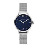 Paul Hewitt Modest Blue Lagoon Silver Mesh Watch